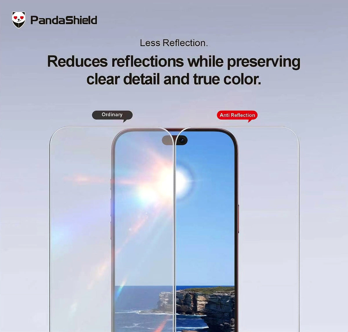 PandaShield 2-Pack for iPhone 12 / Pro / Pro Max / Mini Anti-Reflective Tempered Glass Screen Protector
